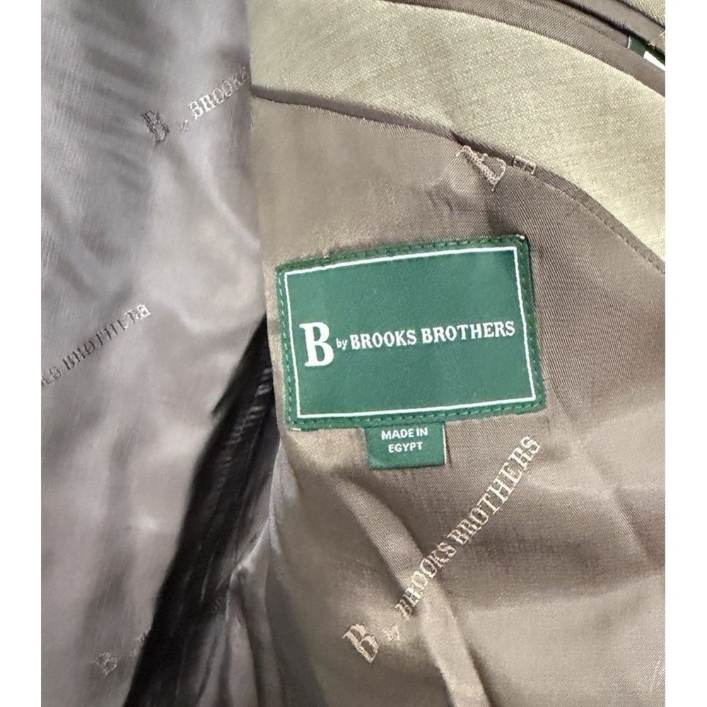 B by BROOKS BROTHERS Tan Beige 48L 38X30 Blazer Pants Classic - Picture 4 of 14